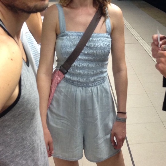 Abercrombie soft Denim Romper - Picture 7 of 8